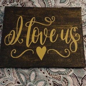 Handmade "  I Love Us "  pictures